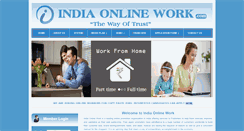 Desktop Screenshot of indiaonlinework.com