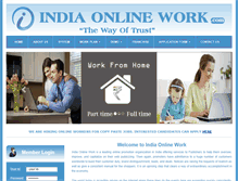 Tablet Screenshot of indiaonlinework.com